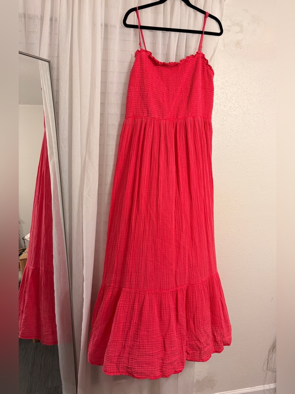 Anthropologie The Marisol Smocked Gauze Maxi Dress